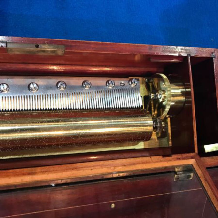 Antique A Fine  Victorian Music Box Circa 1875