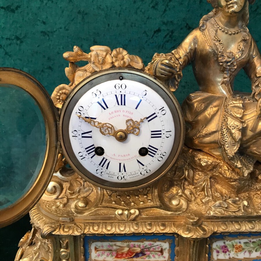 Antique 19th Century Palais Royal ,Mantle Clock, Circa 1875