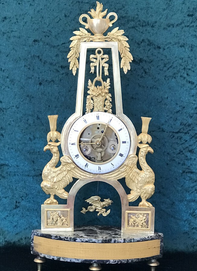 Good French Empire Mantle Clock Circa 1830