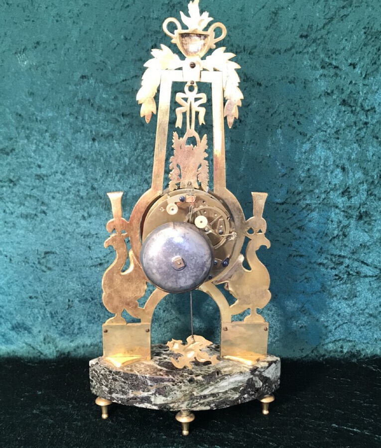 Antique Good French Empire Mantle Clock Circa 1830