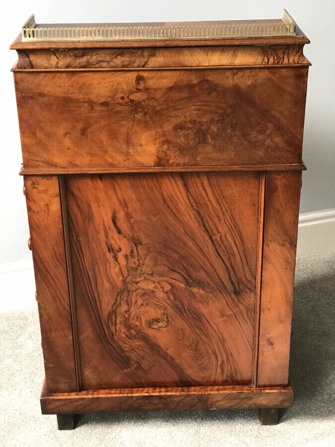 Antique Victorian Walnut Davenport Desk Circa 1870