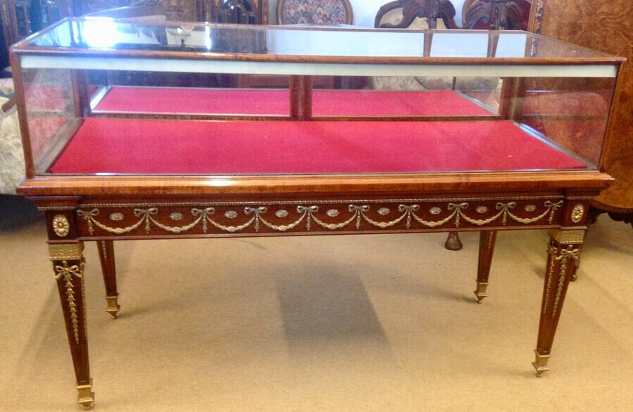 A Fine Collectors Vitrine, Bijouterie Table, Jewellers, Shop Display Cabinet Circa 1900