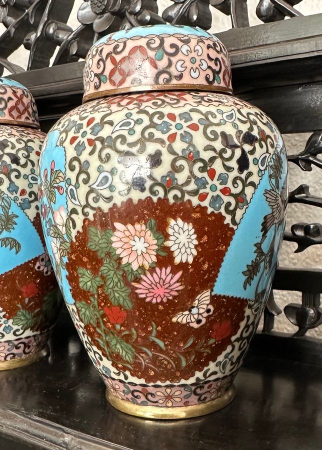 Antique Cloisonné vases, circa 1900