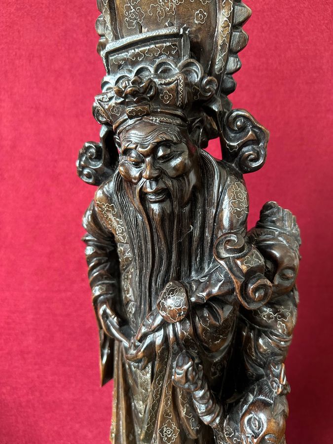 Antique Chinese figure of a dignitary, circa 1880