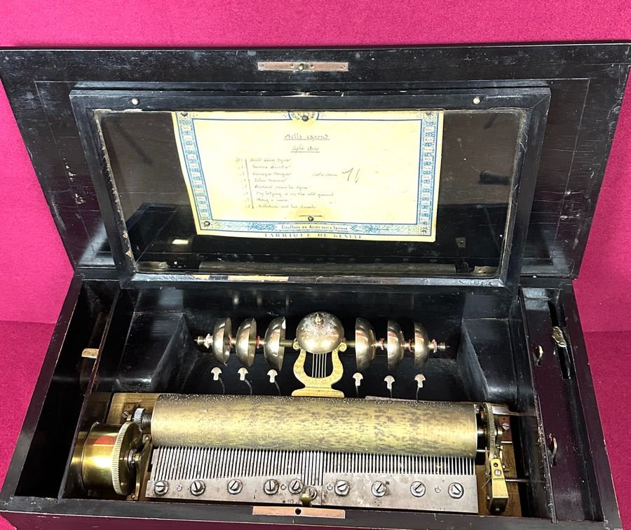 Antique Victorian music box, circa 1875