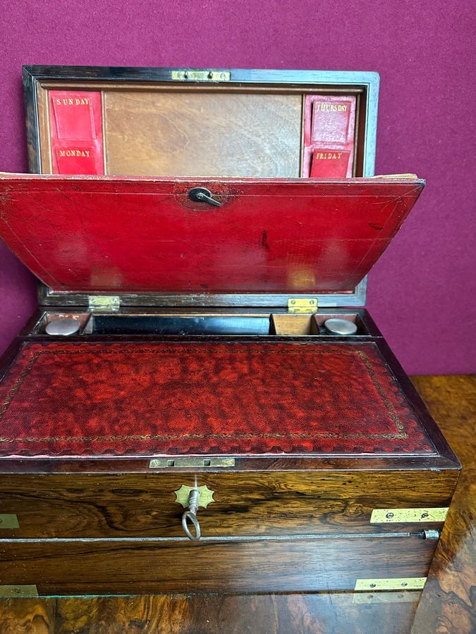 Antique Georgian correspondence box, circa 1818