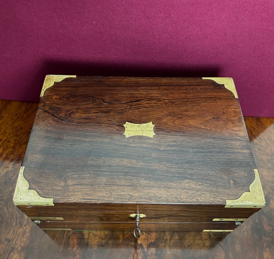 Antique Georgian correspondence box, circa 1818