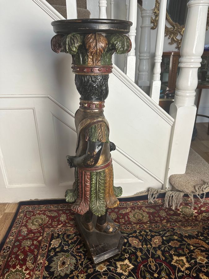 Antique American Indian tobacco pedestal circa 1900