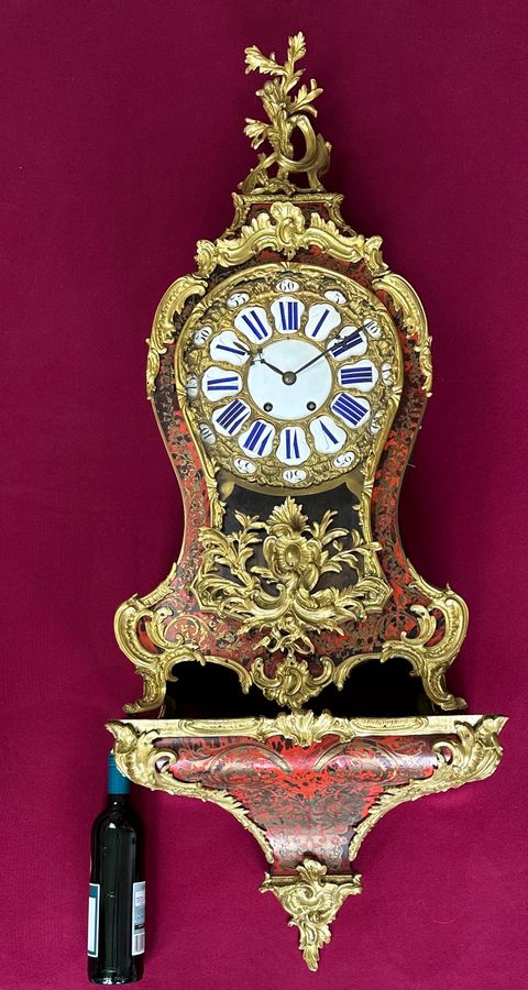 Antique Monumental Boulle bracket clock over 4 ft high, circa 1860