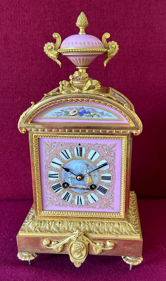 Antique Fine French ormolu Clock circa 1880