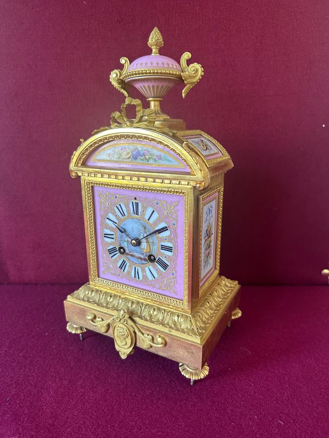 Antique Find French ormolu Clock circa 1880