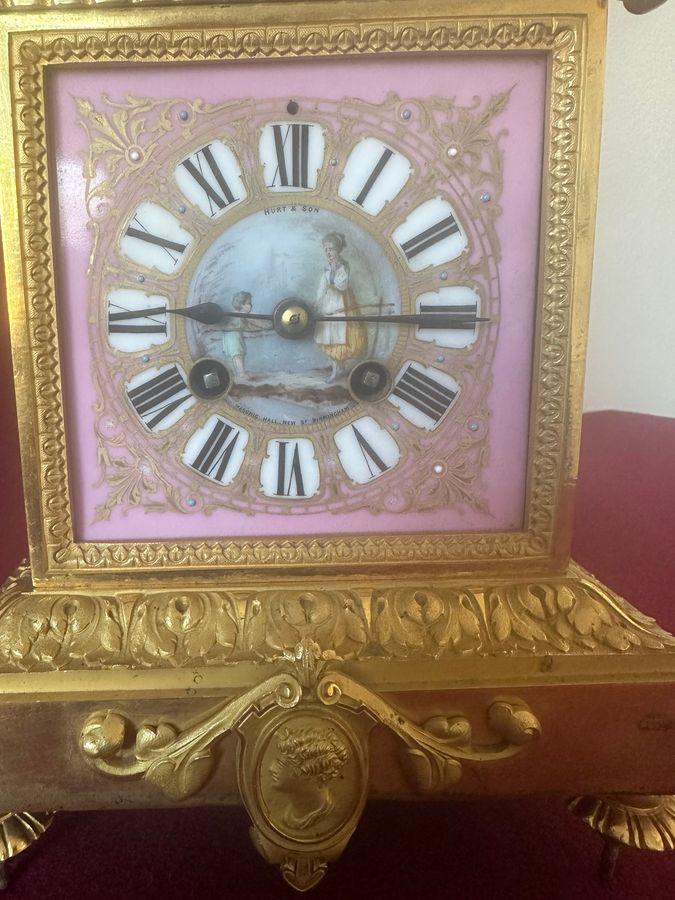 Antique Find French ormolu Clock circa 1880