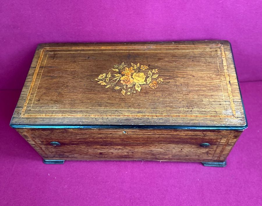 Antique Victorian music box, circa 1860