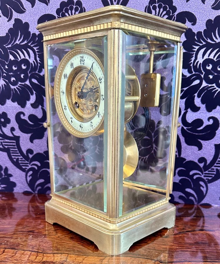 Antique French 4-glass mantle clock, circa 1880