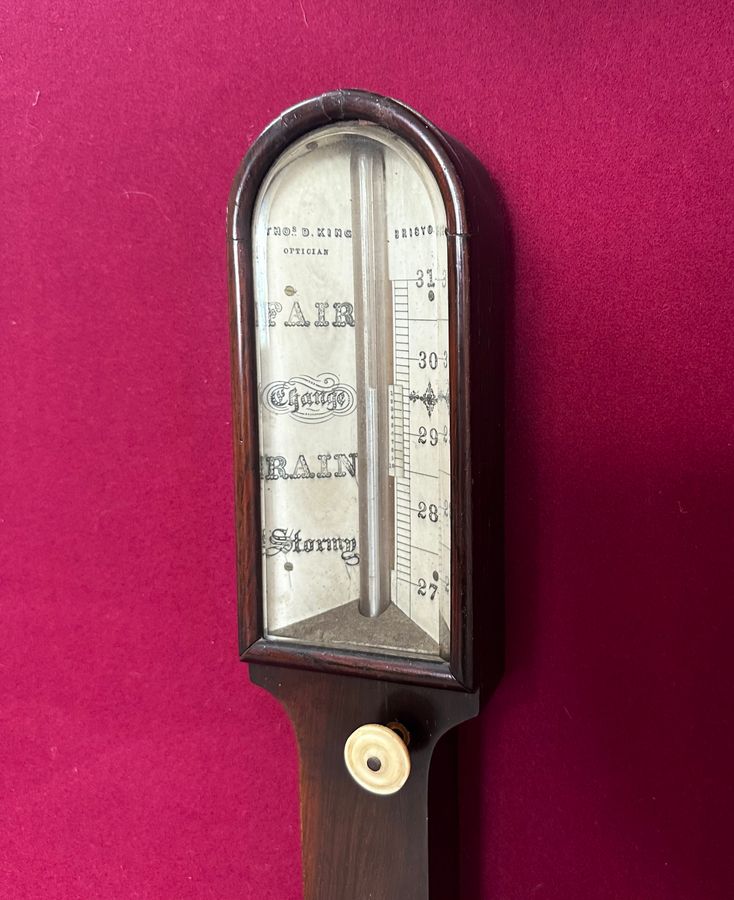 Antique Georgian stick barometer, circa 1830