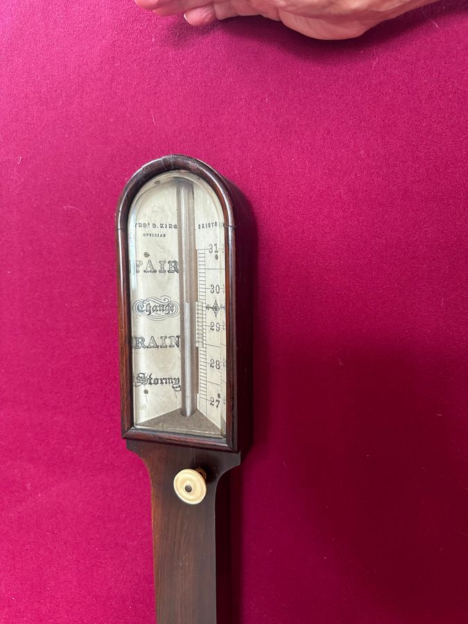 Antique Georgian stick barometer, circa 1830