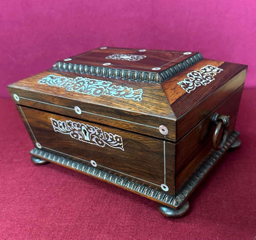 Antique Regency sewing box circa 1835