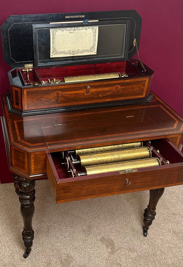 Antique Interchangeable Music Box, circa 1890