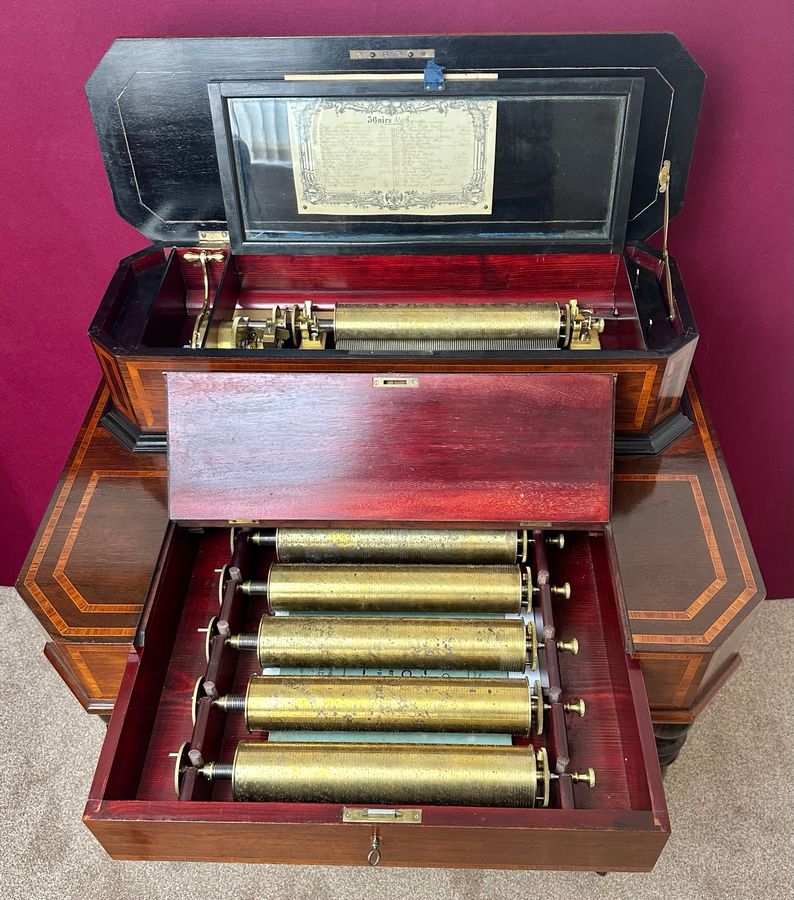 Antique Interchangeable Music Box, circa 1890