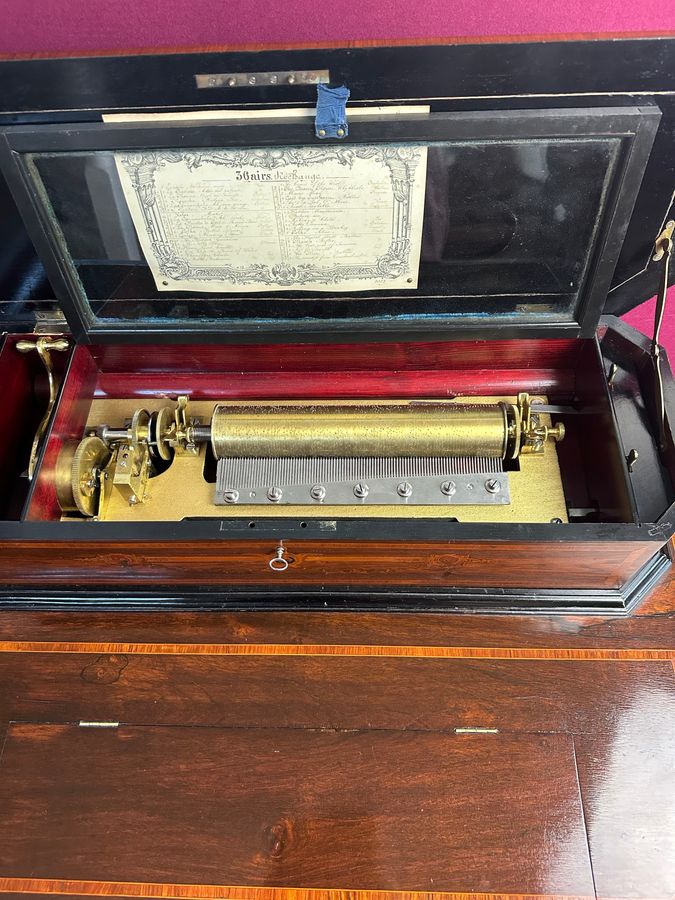 Antique Interchangeable Music Box, circa 1890