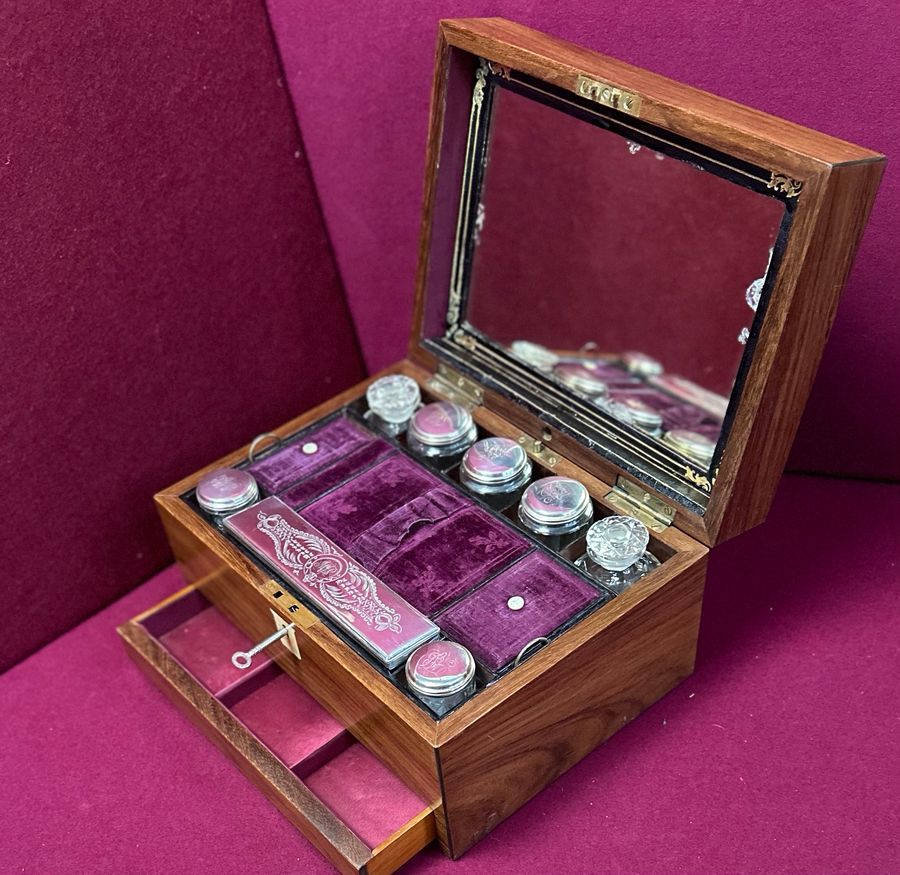 Victorian travelling/dressing case, circa 1880