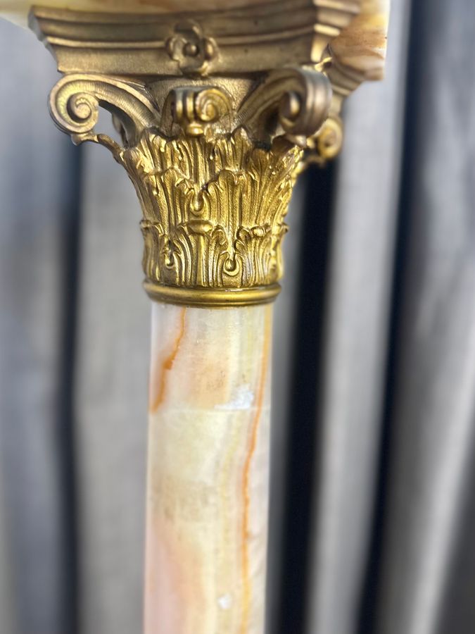 Antique A fine onyx column circa 1900