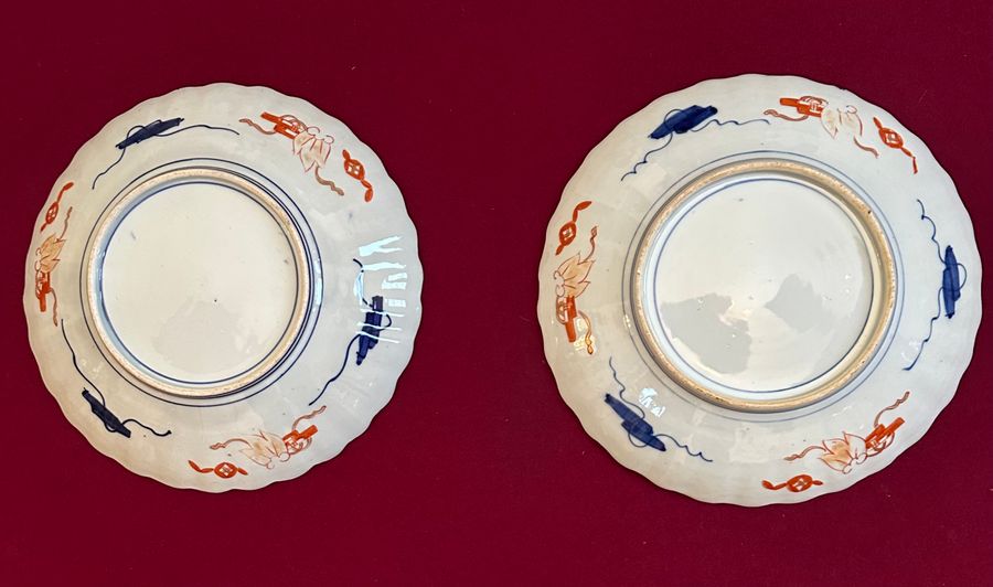 Antique Superb quality pair  of Imari  chargers circa 1890