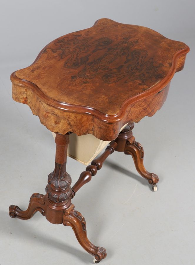 Antique Pristine Victorian sewing table, circa 1875