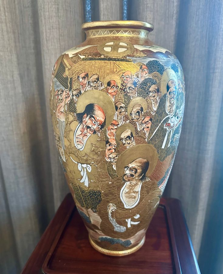 Japanese Satsuma vase circa 1890