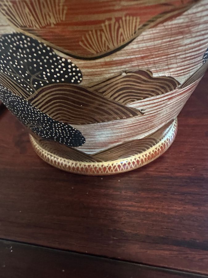 Antique Japanese Satsuma vase circa 1890