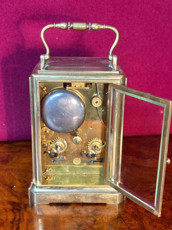 Antique Japy Freres 8 day striking carriage clock