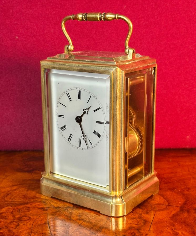 Antique Japy Freres 8 day striking carriage clock