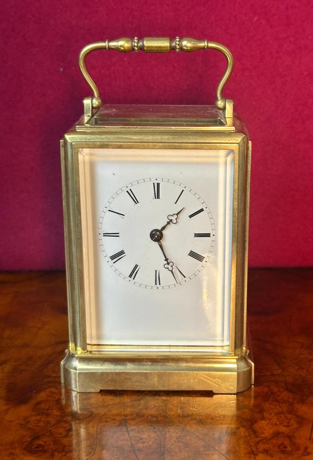 Antique Japy Freres 8 day striking carriage clock