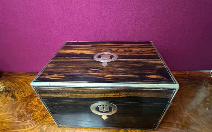 Coromandel jewellery box circa 1875