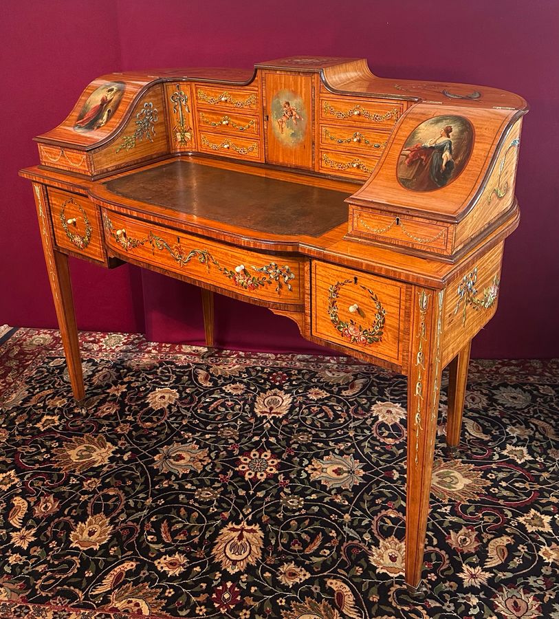 Satinwood Carlton House Desk