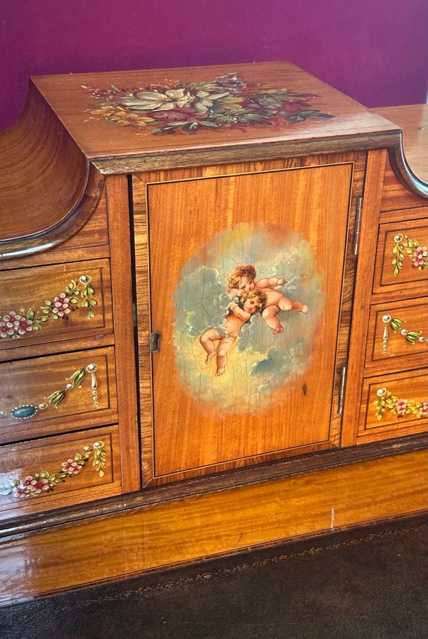 Antique Satinwood Carlton House Desk