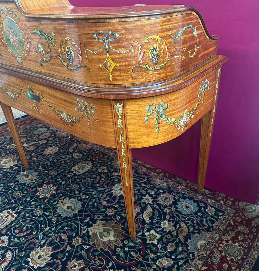 Antique Satinwood Carlton House Desk