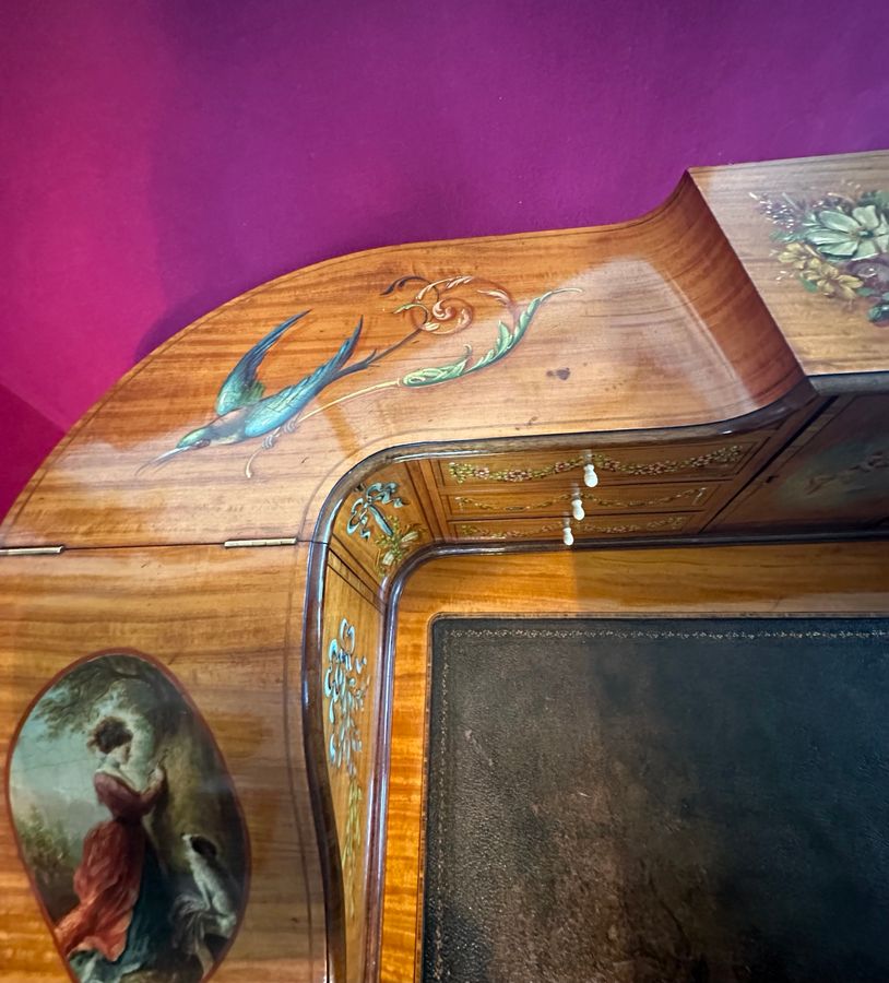 Antique Satinwood Carlton House Desk