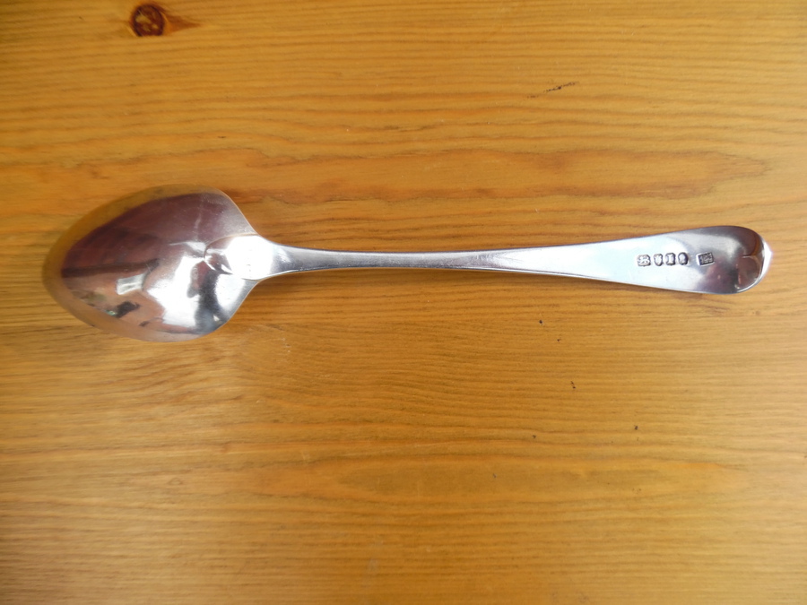 Antique Georgian Silver Serving  Spoon London 1804.