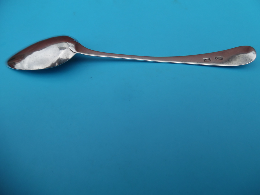Antique Very Rare Scottish Provincial Silver Tea Spoon 