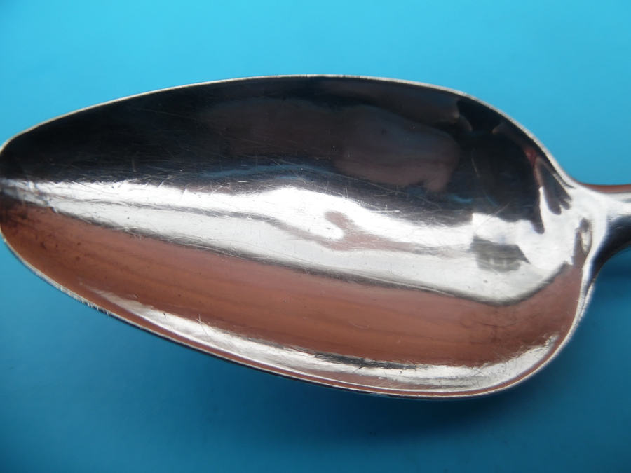 Antique Very Rare Scottish Provincial Silver Tea Spoon 