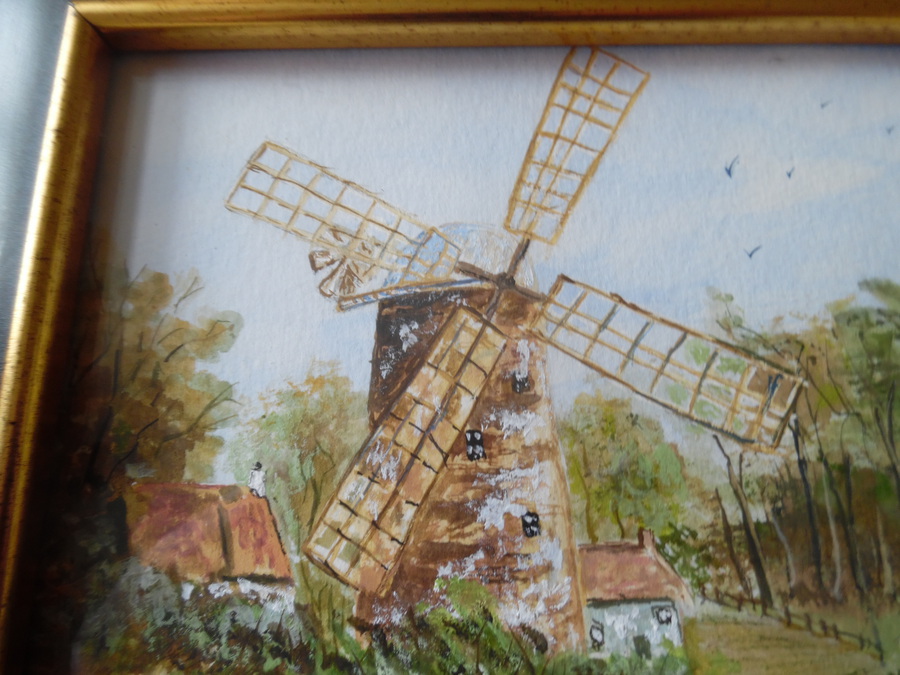 Antique Corn Mill by Ron Baybutt 1998.