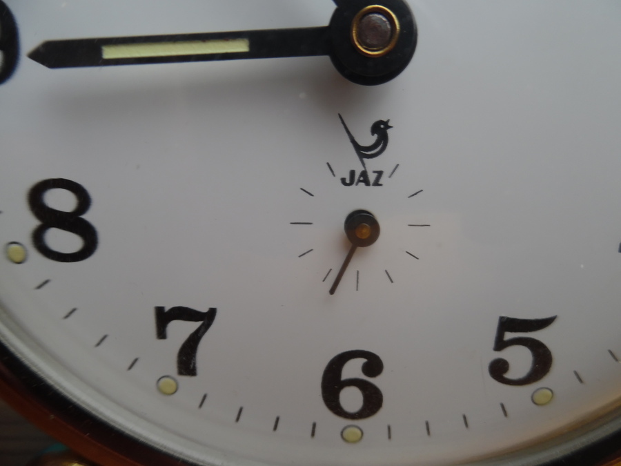 Antique Original French 1970s Jaz Alarm Clock
