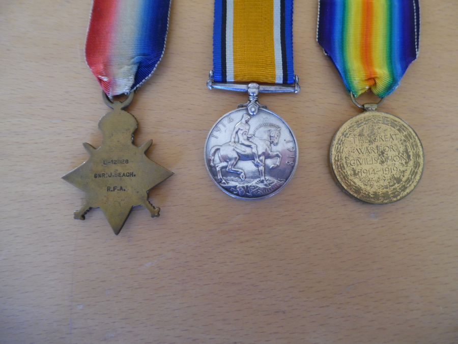 Antique WWW1 Medals Pip, Squeak and Wilfred.