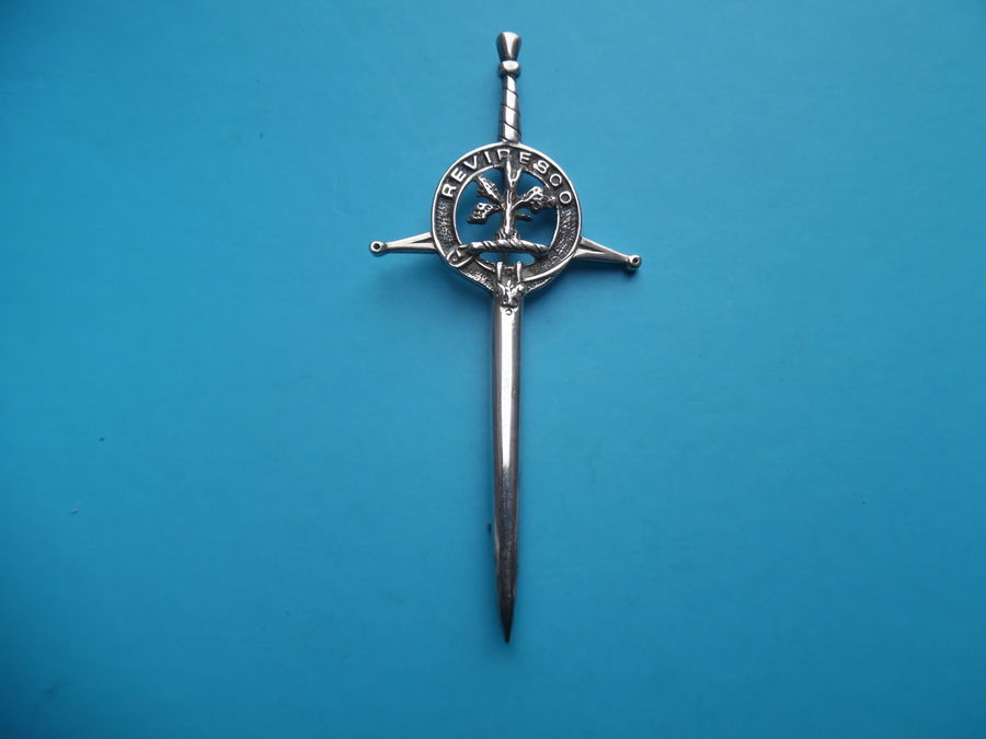 Antique Silver Kilt Pin Edinburgh 1983