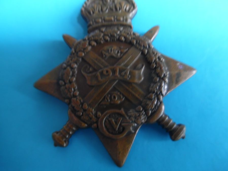 Antique World War 1, !914 Star Medal (Mons Star)