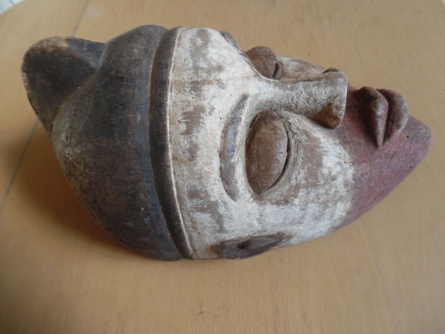 Antique A punu mask, Okuyi,  Gabon