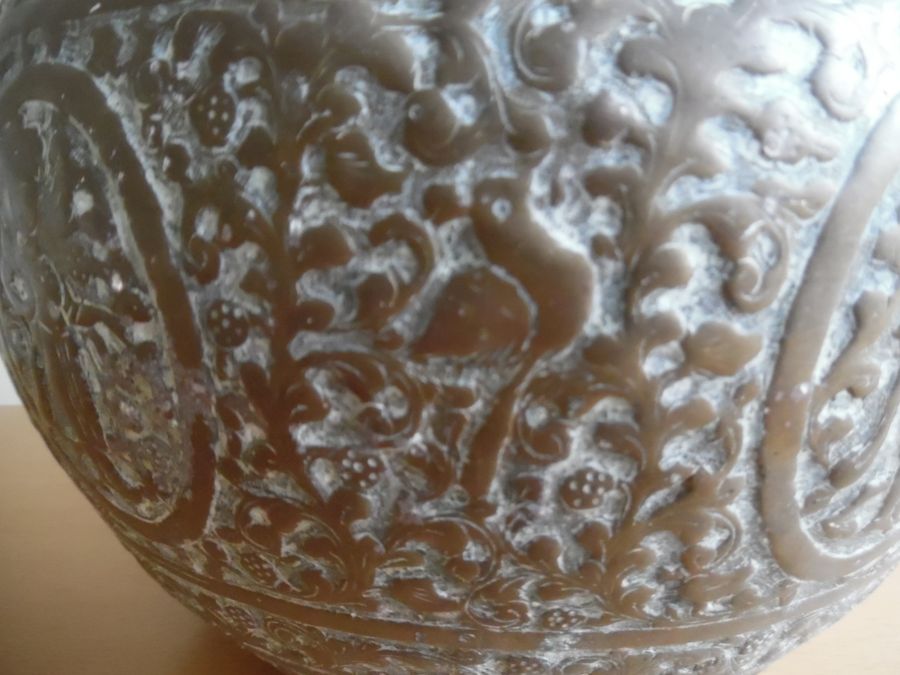 Antique 19th Century Islamic Copper Bowl.