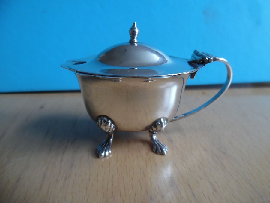 Antique Silver Mustard Pot