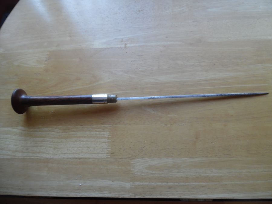 Antique Walking stick with stiletto blade